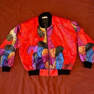 Picasso Red Bomber Jacket